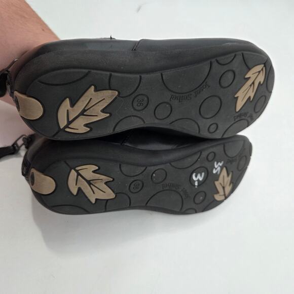 Josef Seibel women SZ 36 6 Black Leather Faye Flat Ballet Comfort Mary Jane - Picture 6 of 7